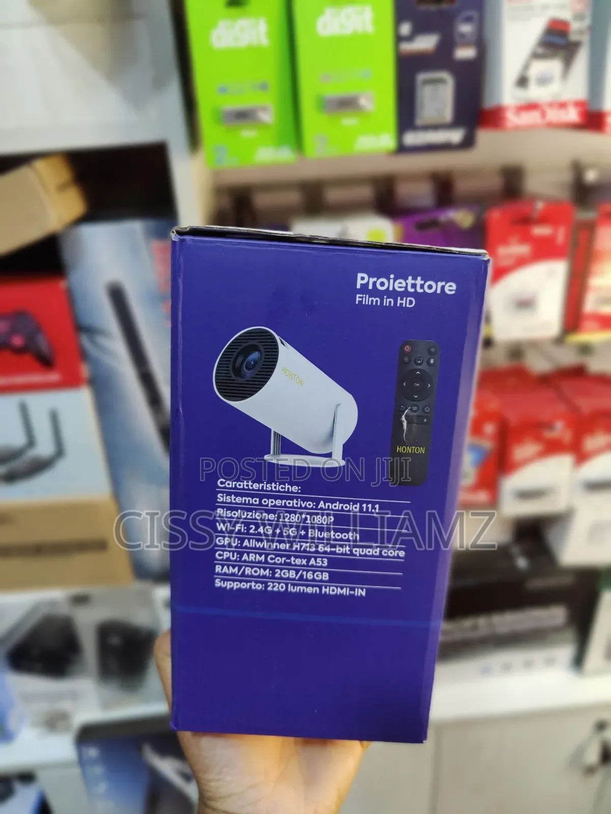 Smart Wireless Projector/Wifi Bluetooth Projector