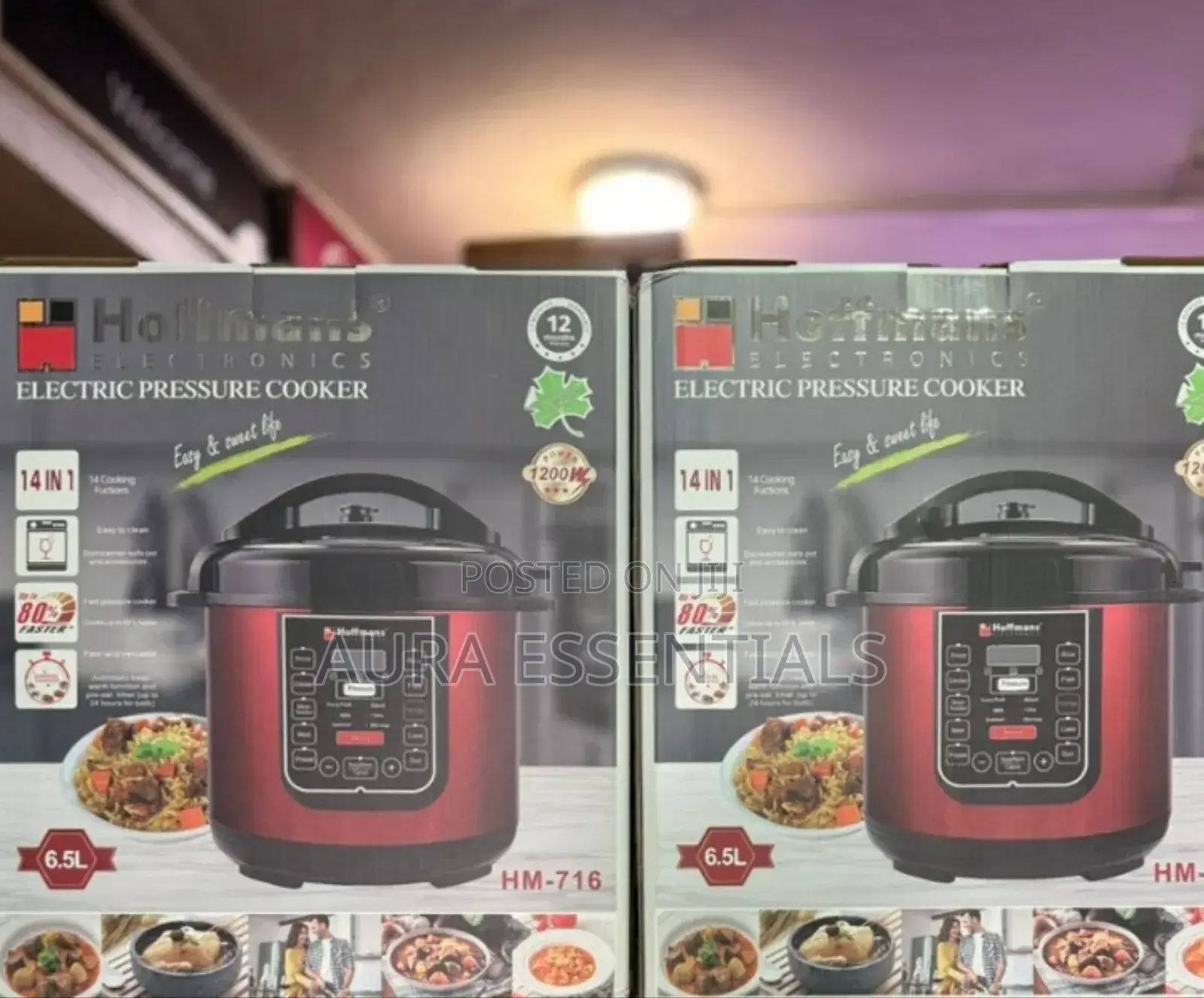 Hoffmans Electric Pressure Cooker 14 in 1 6.5L