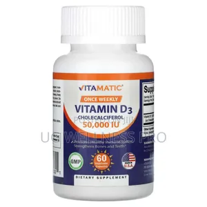 Vitamatic, Vitamin D3, 50,000 IU, 60 Vegetable Capsules
