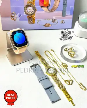 Full Package Ladies Smart Watch With Jewellery