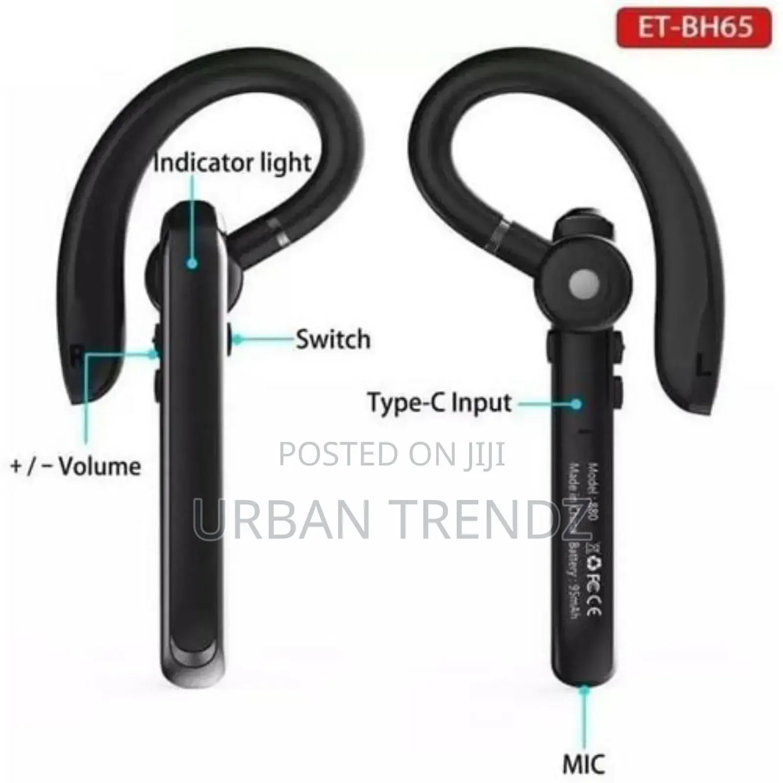 Earldom Wireless Bluetooth Headset BH65 Stereo Earphones