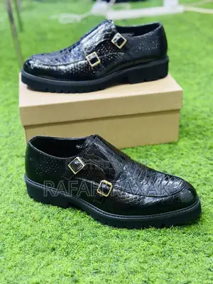 Original Double Buckle Lacoste Shinny Oxford Shoes