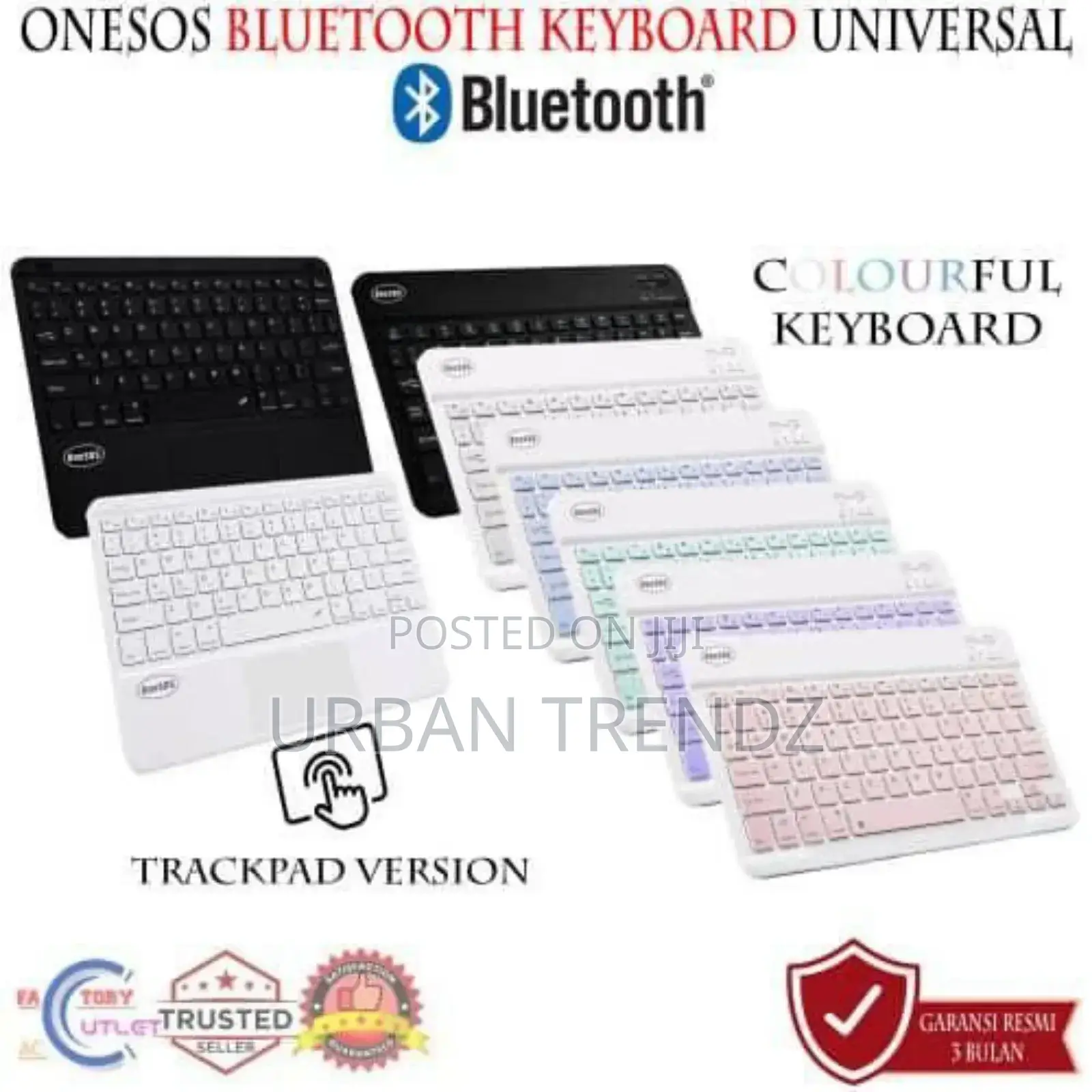 Idino Slim Wireless Wi-Fi Rechargeable Bluetooth Keyboards