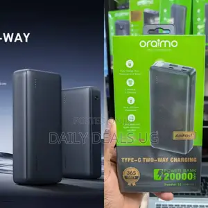 Black Power Bank Oraimo 20000mah