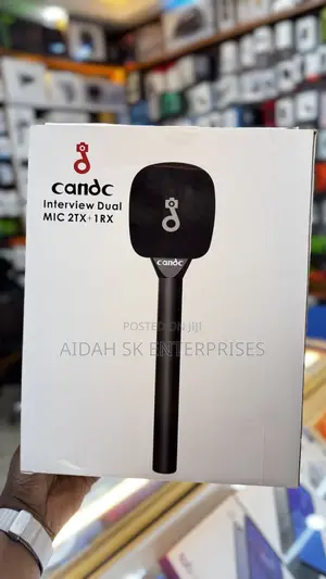 Candc Interview Dual Wireless Microphone With 2 Transmitters