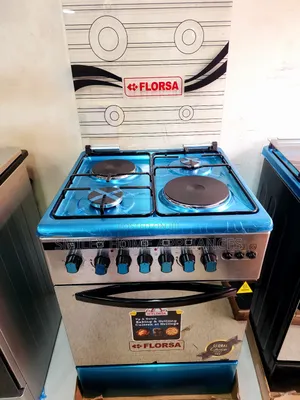 Florsa 60cm by 60cm 2+2 Gas Cooker Stainless Steel