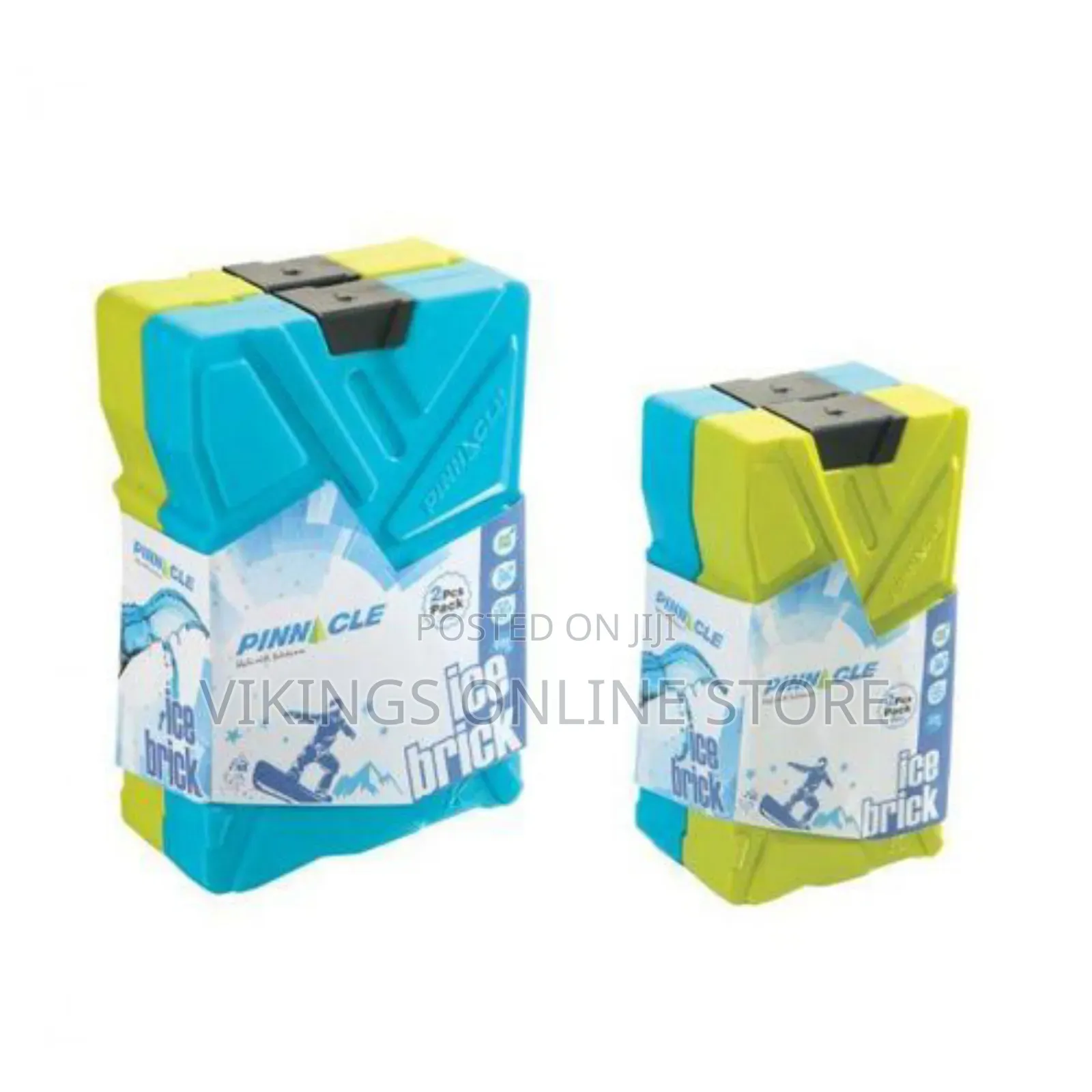 2 Pack Cooler Ice Packs Brick Freezer Block 600 Ml