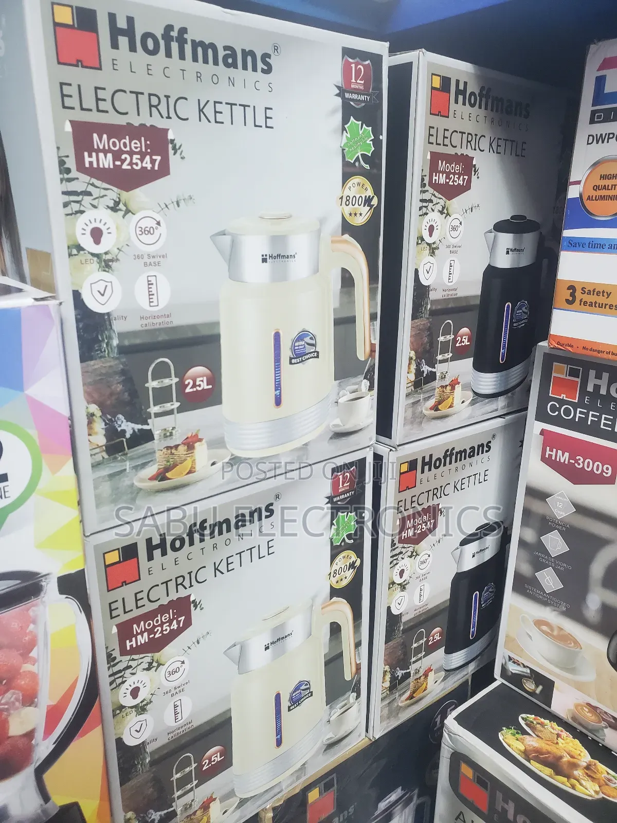 Hoffmans Electric Kettle/ Pacolator 2.5l Hm-2547