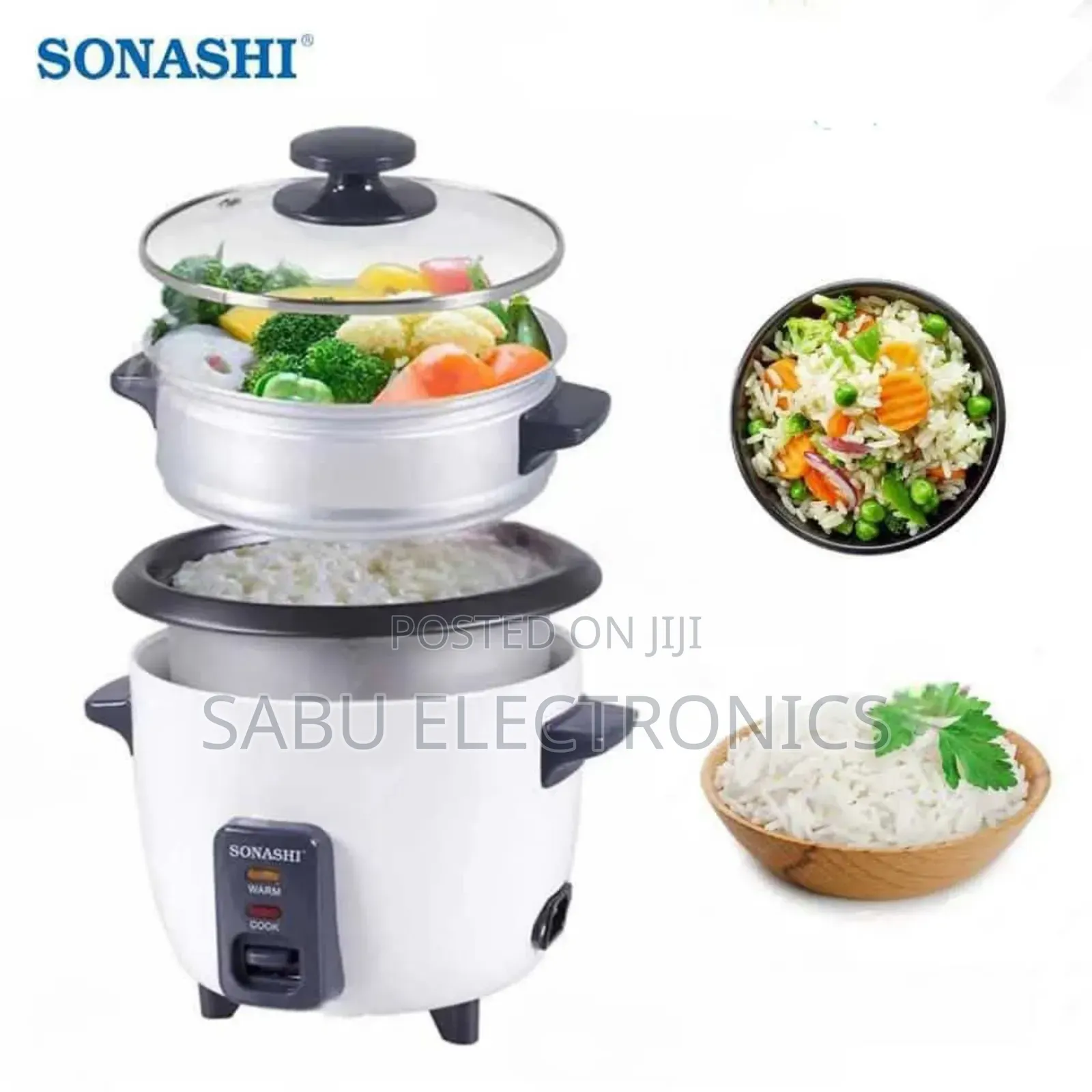 Multi-Functional Sonashi Rice Cooker and Steamer 2.8L