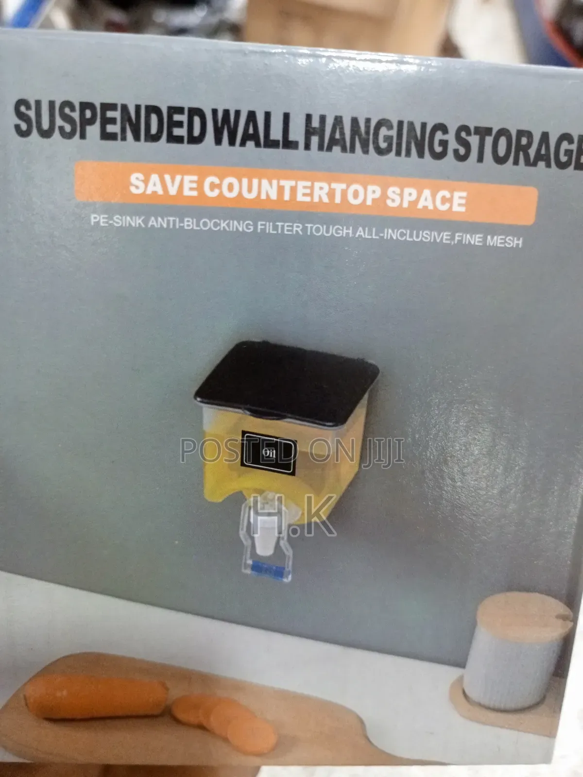 Wall-Mounted Oil Dispenser.