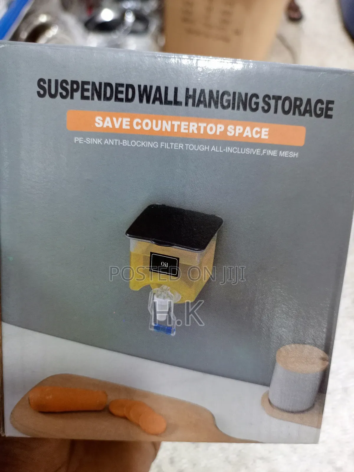 Wall-Mounted Oil Dispenser.