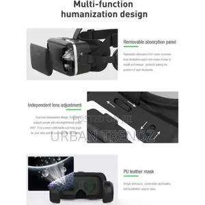 VR Headset With Headphones , FIYAPOO Virtual Reality