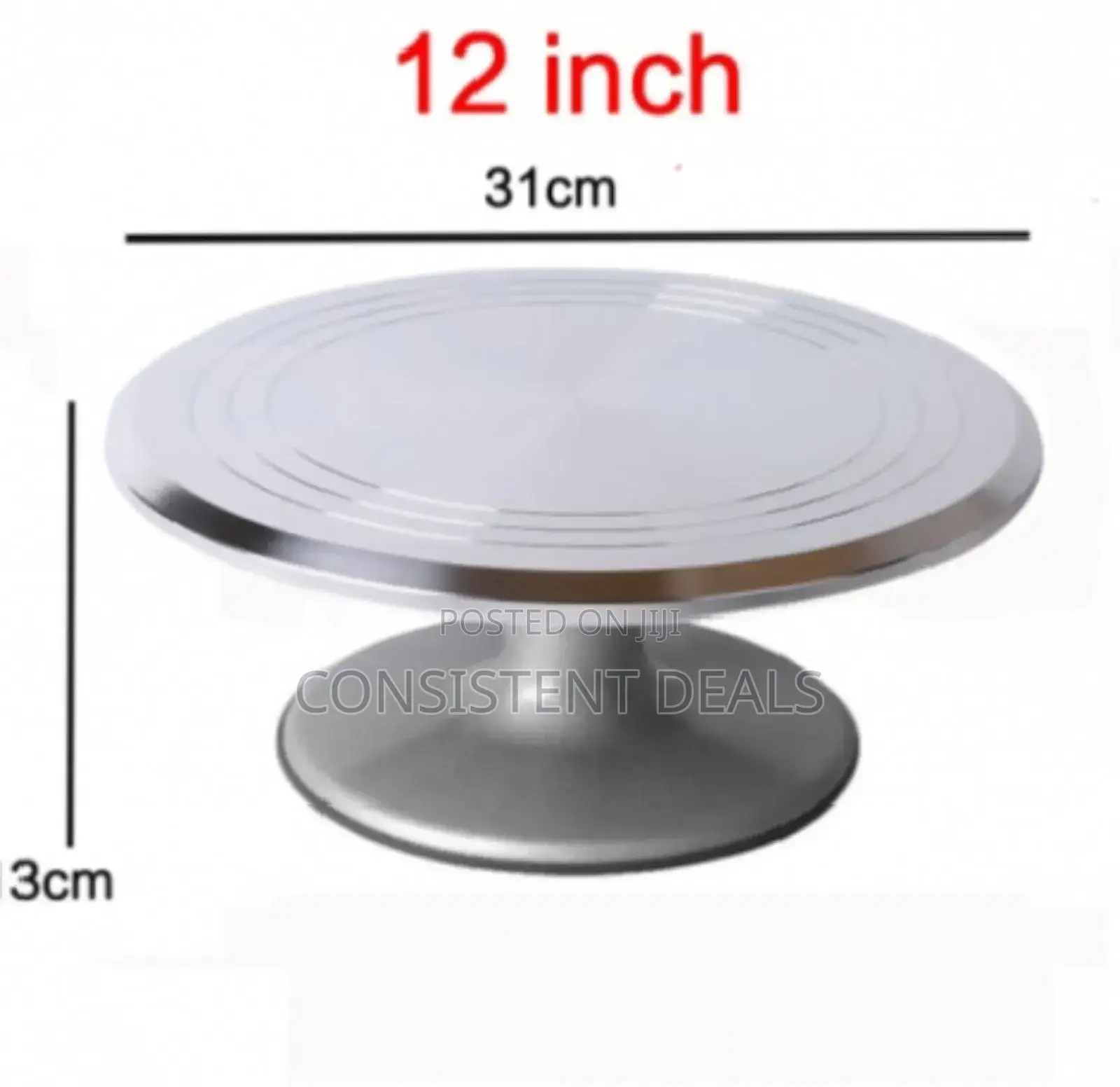 Metallic Cake Stand Turntable