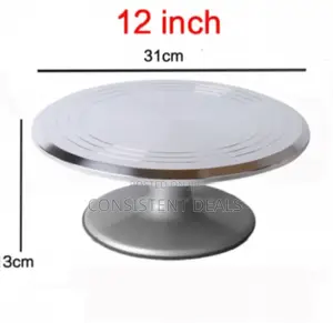 Metallic Cake Stand Turntable