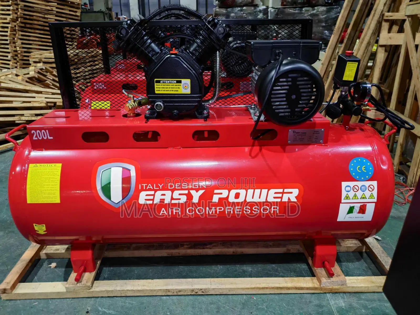 200ltrs Air Compressor Italy  Design 2head