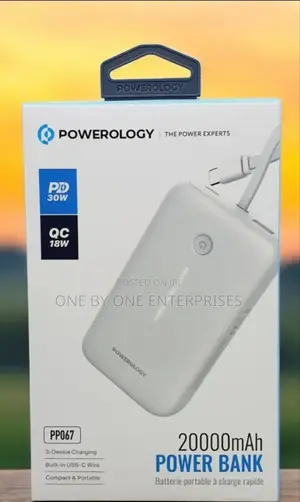 Powerology 20000mah Power Bank 30W