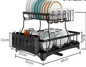 Classic Kitchen Double Layer Dish Drainer Rack