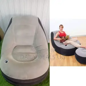 Inflatable Air Sofa With Stool