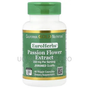 Euroherbstm, Passion Flower Extract, 250 Mg, 60 Veg Caps