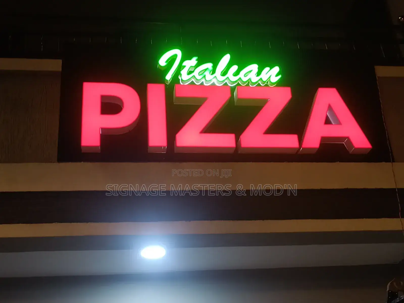 3d PIZZA Sign