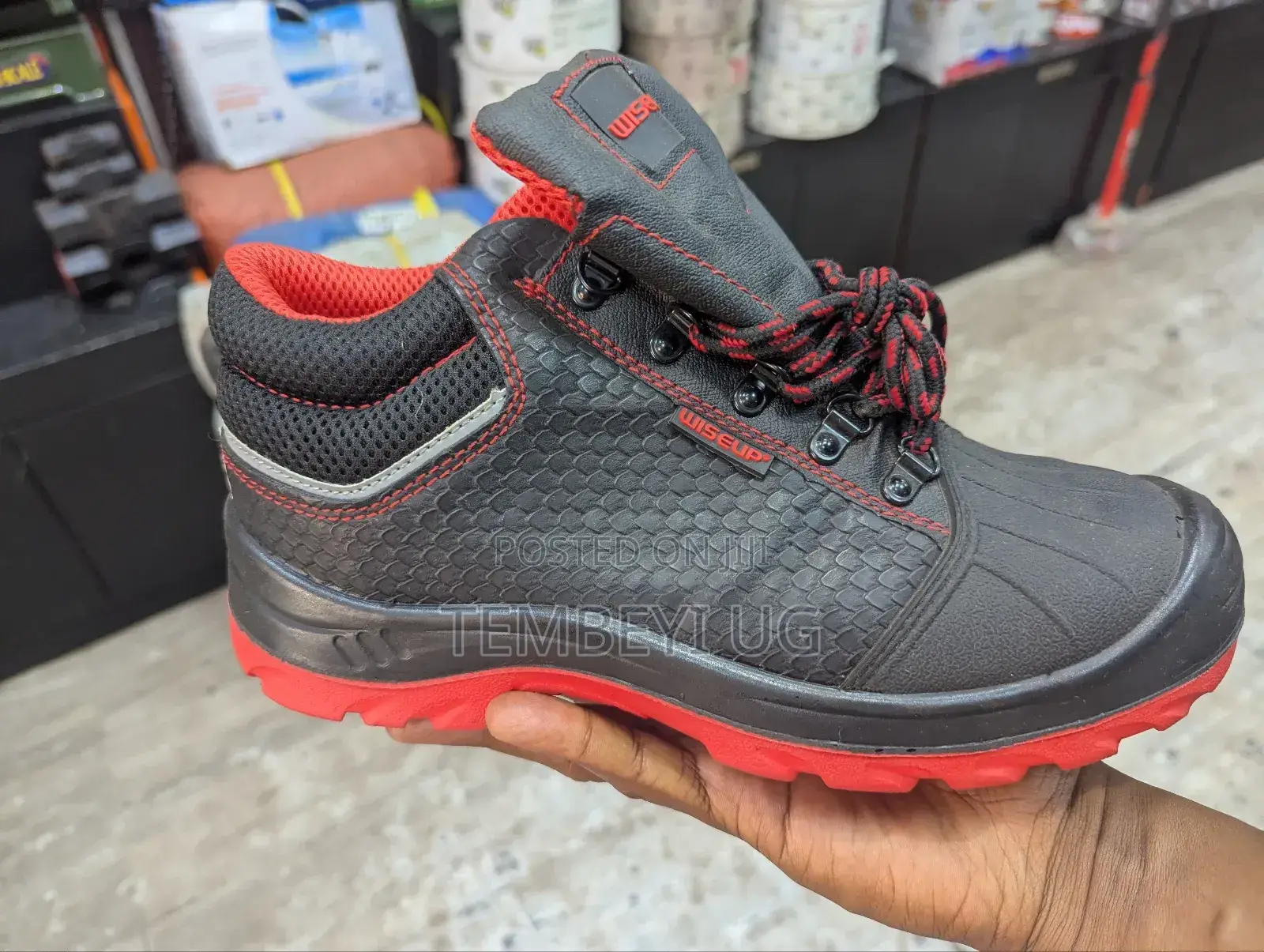 Wiseup Steel Toe Construction Safety Shoe