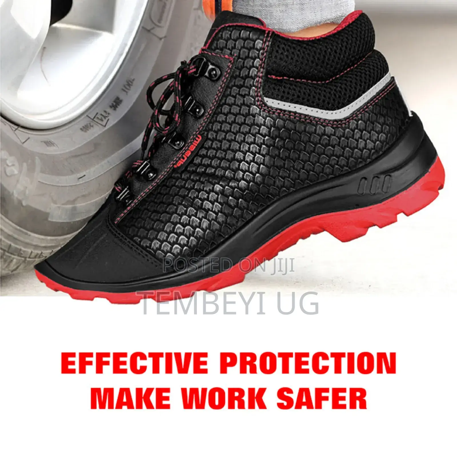 Wiseup Steel Toe Construction Safety Shoe