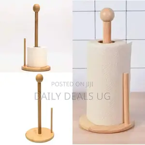 Round Wood Tissue Paper Holder