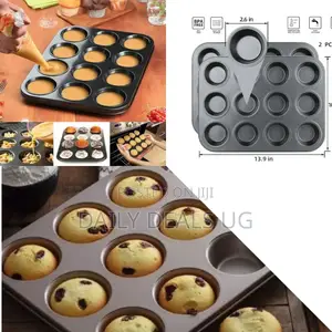 12 Holes Baking Cupcakes Molds