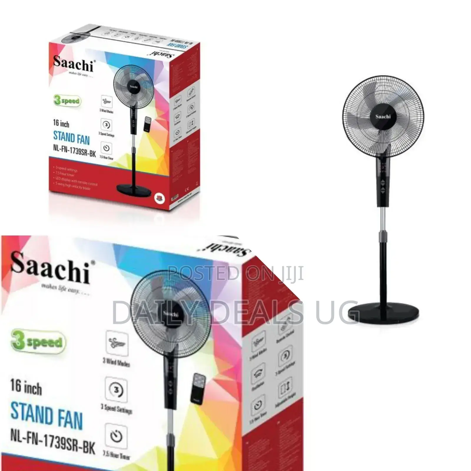 Remote Control Saachi Stand Fan