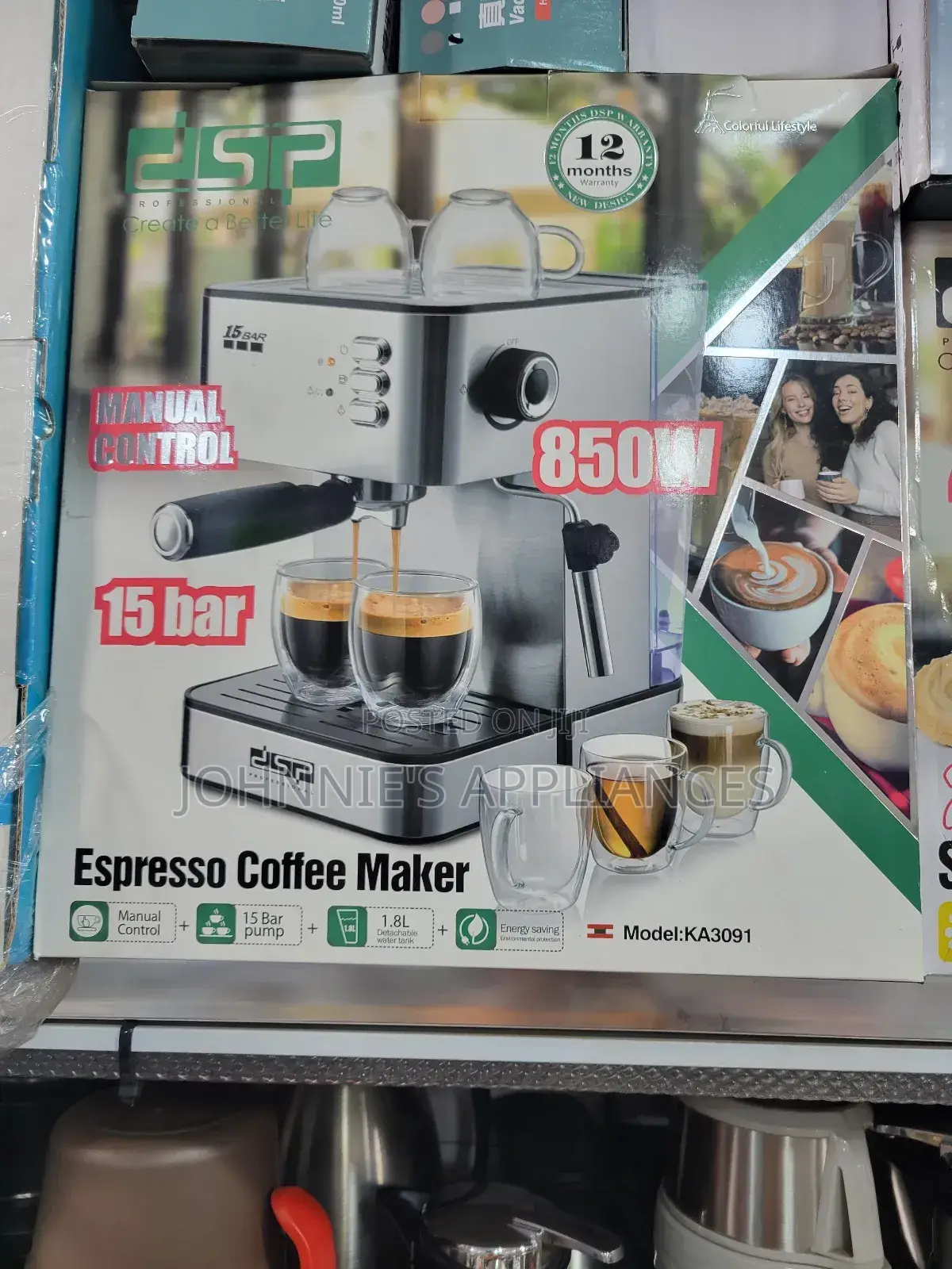 Dsp Expresso Coffee Maker Machine 15bars