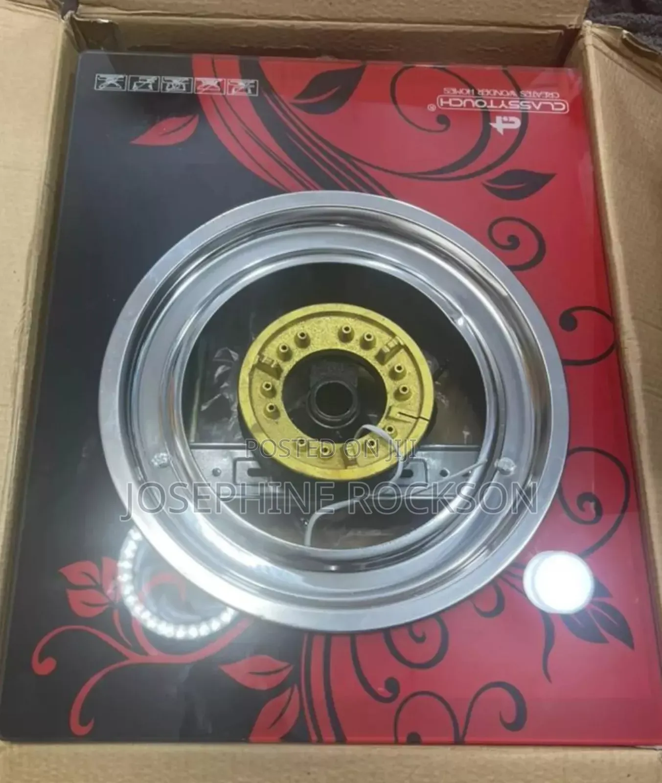Glassy Touch Automatic Ignition Single Gasburner