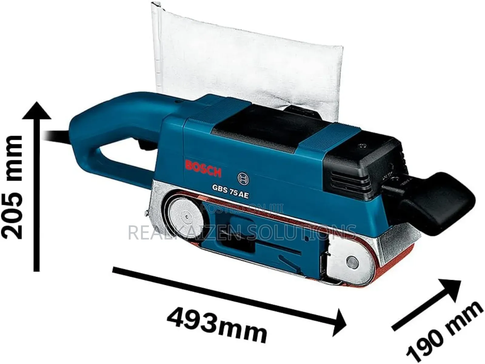 German Bosch Professional 75mm Belt Sander 750w