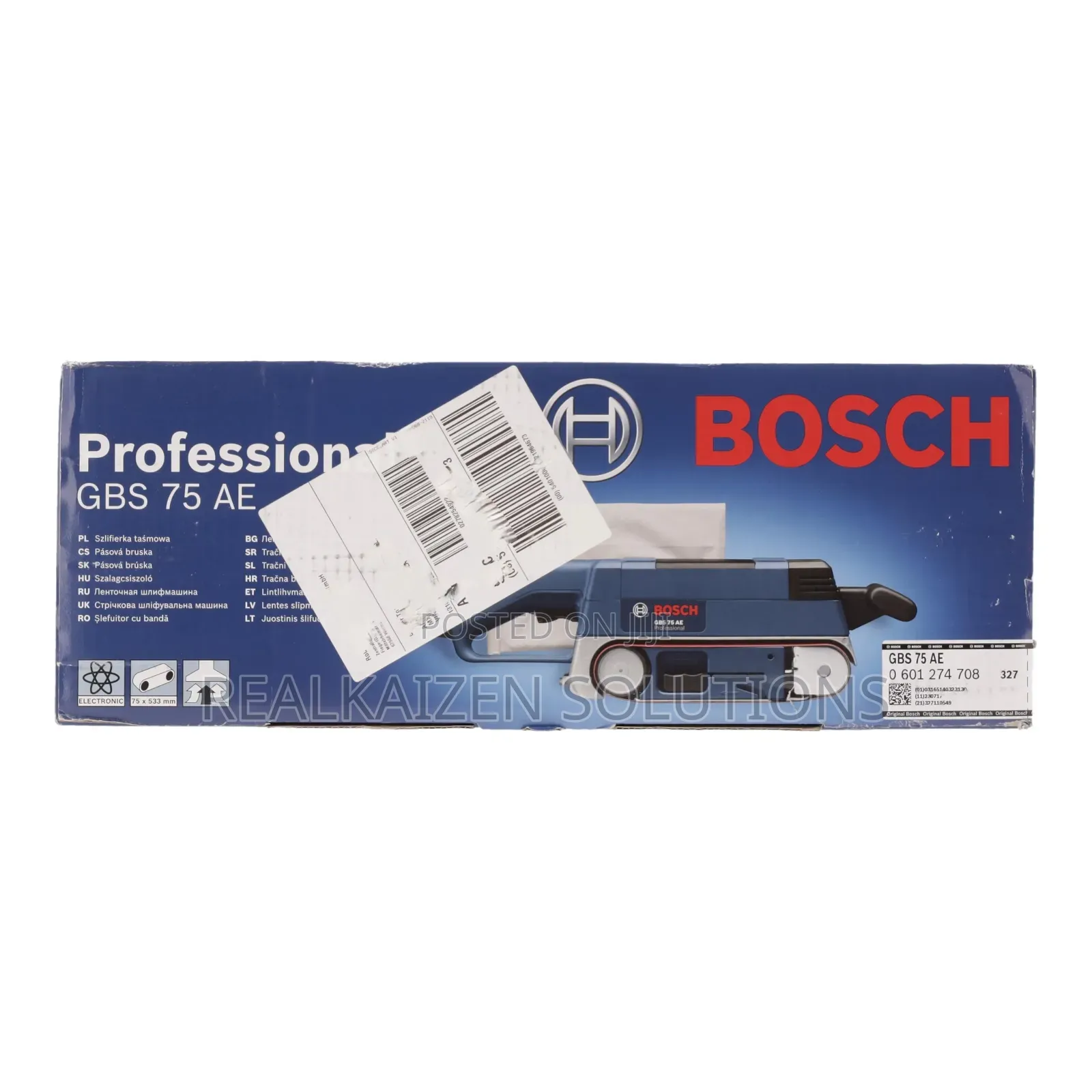 German Bosch Professional 75mm Belt Sander 750w