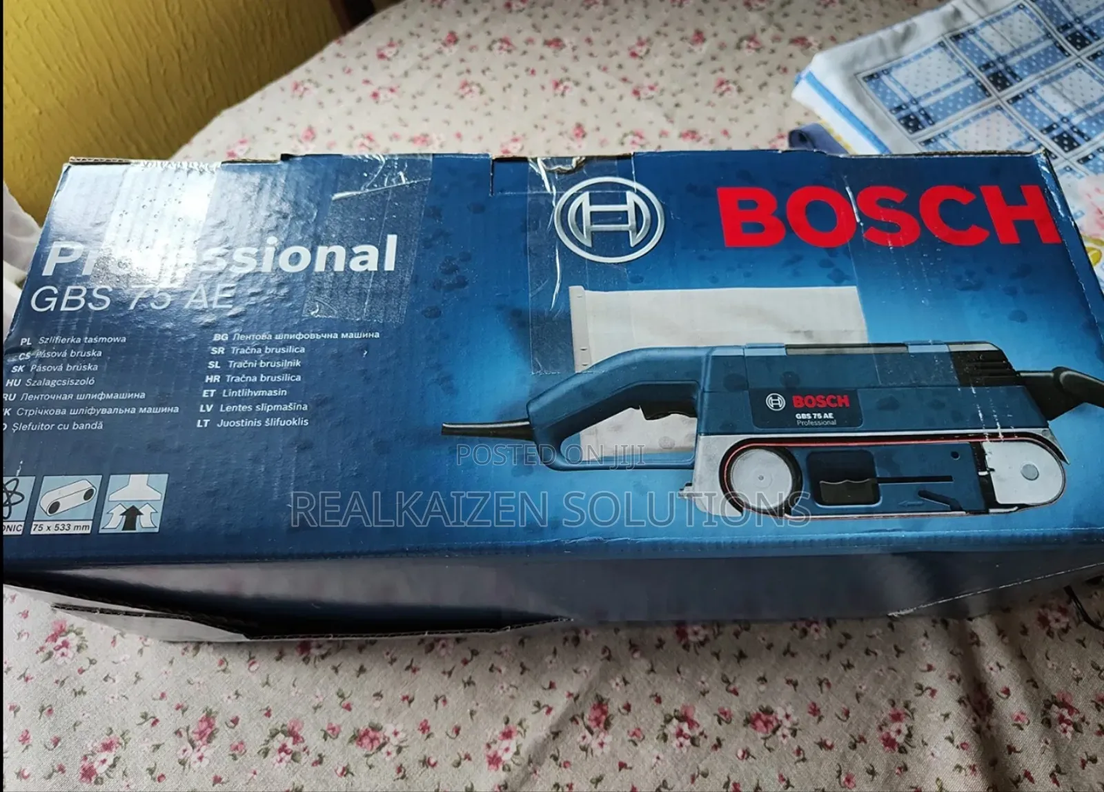 German Bosch Professional 75mm Belt Sander 750w