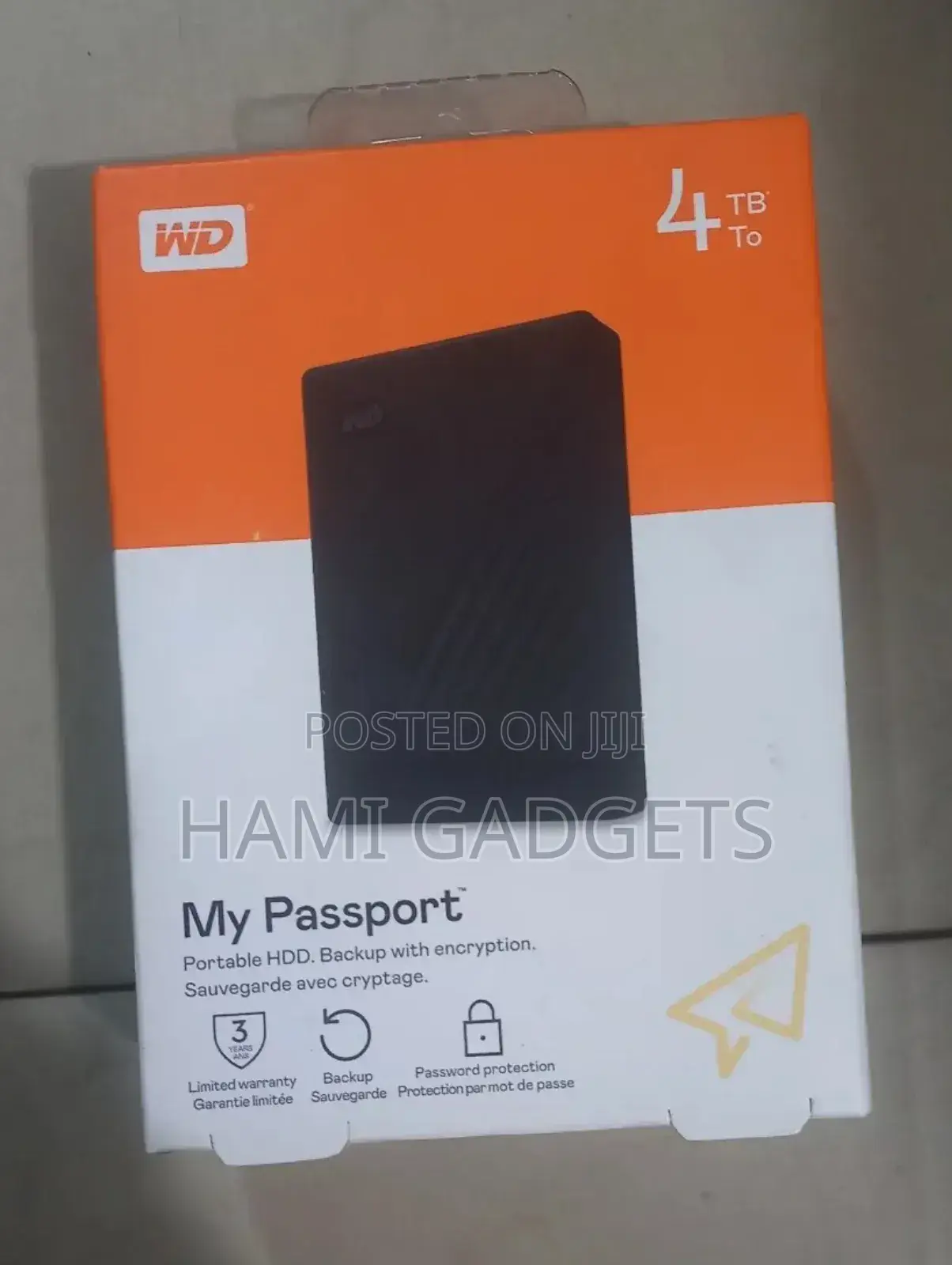 WD 4tb Mypassport External Hard Drive
