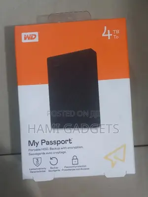 WD 4tb Mypassport External Hard Drive
