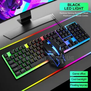 Gaming Keyboard and Mouse With Background Light Mouse