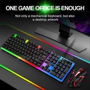 Gaming Keyboard and Mouse With Background Light Mouse