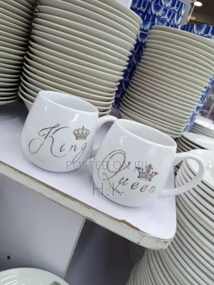 King and Queen Ceramic Coffee Mugs (12pieces)