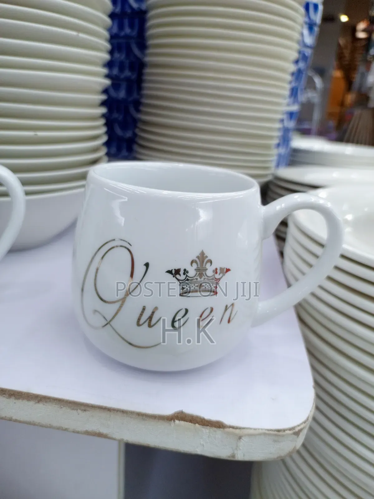 King and Queen Ceramic Coffee Mugs (12pieces)
