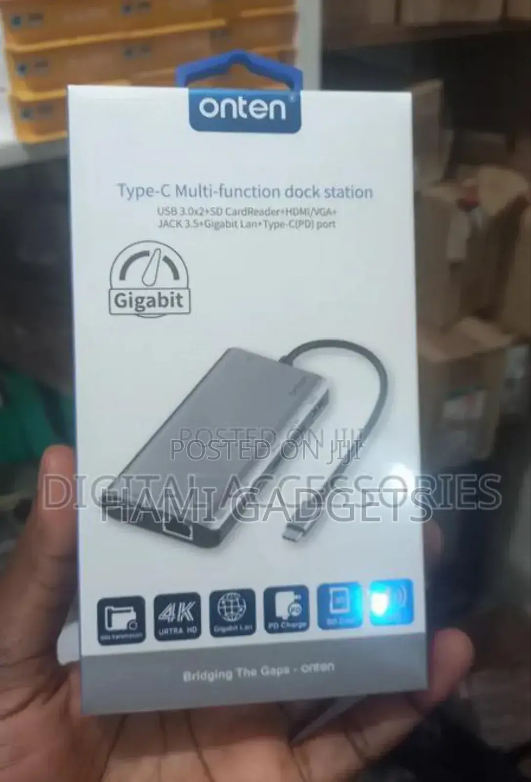 Type-C Multi Function Dock Station Onten
