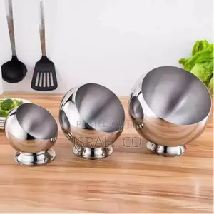 3 Pc Seasoning Serving Bowl With Lids Sugar Salt Storage