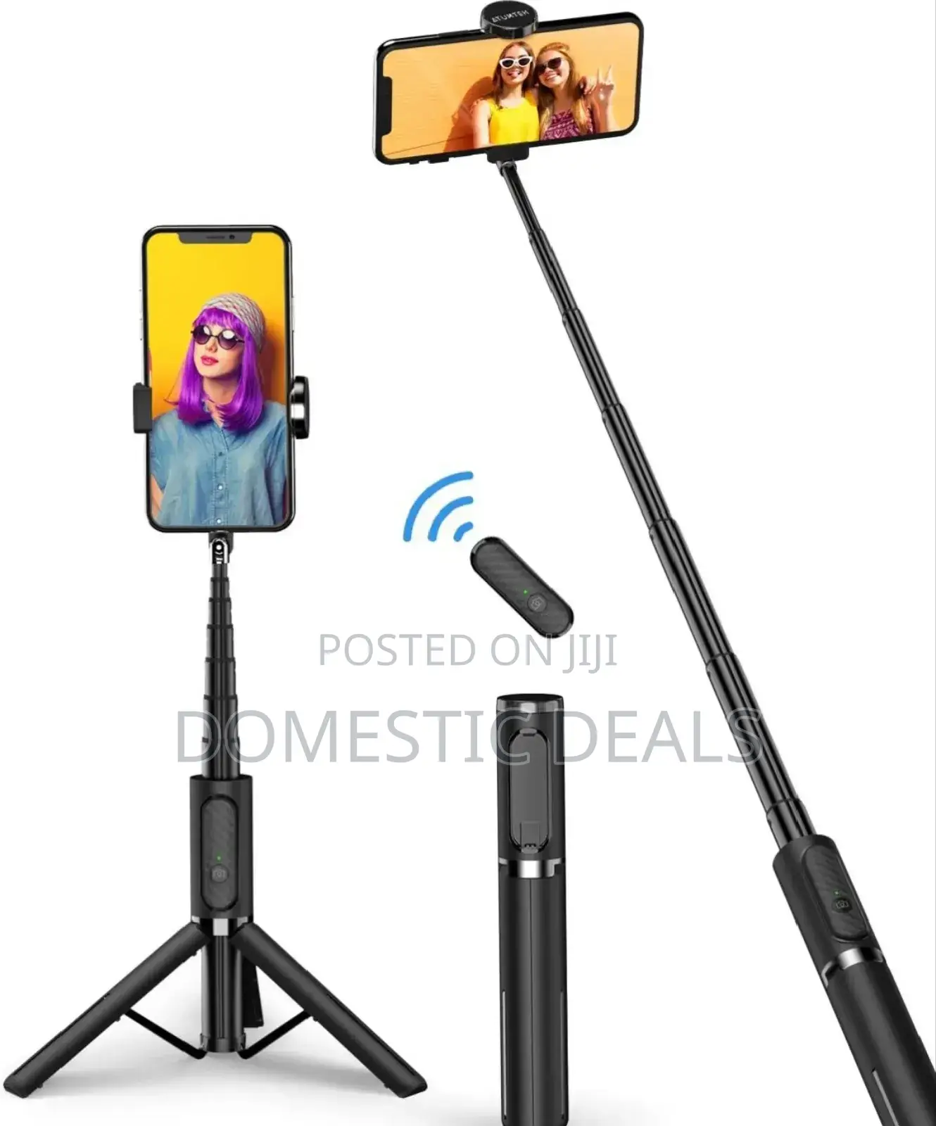 4in1 Wireless Selfie Stick With Bluetooth and Mobile Tripod