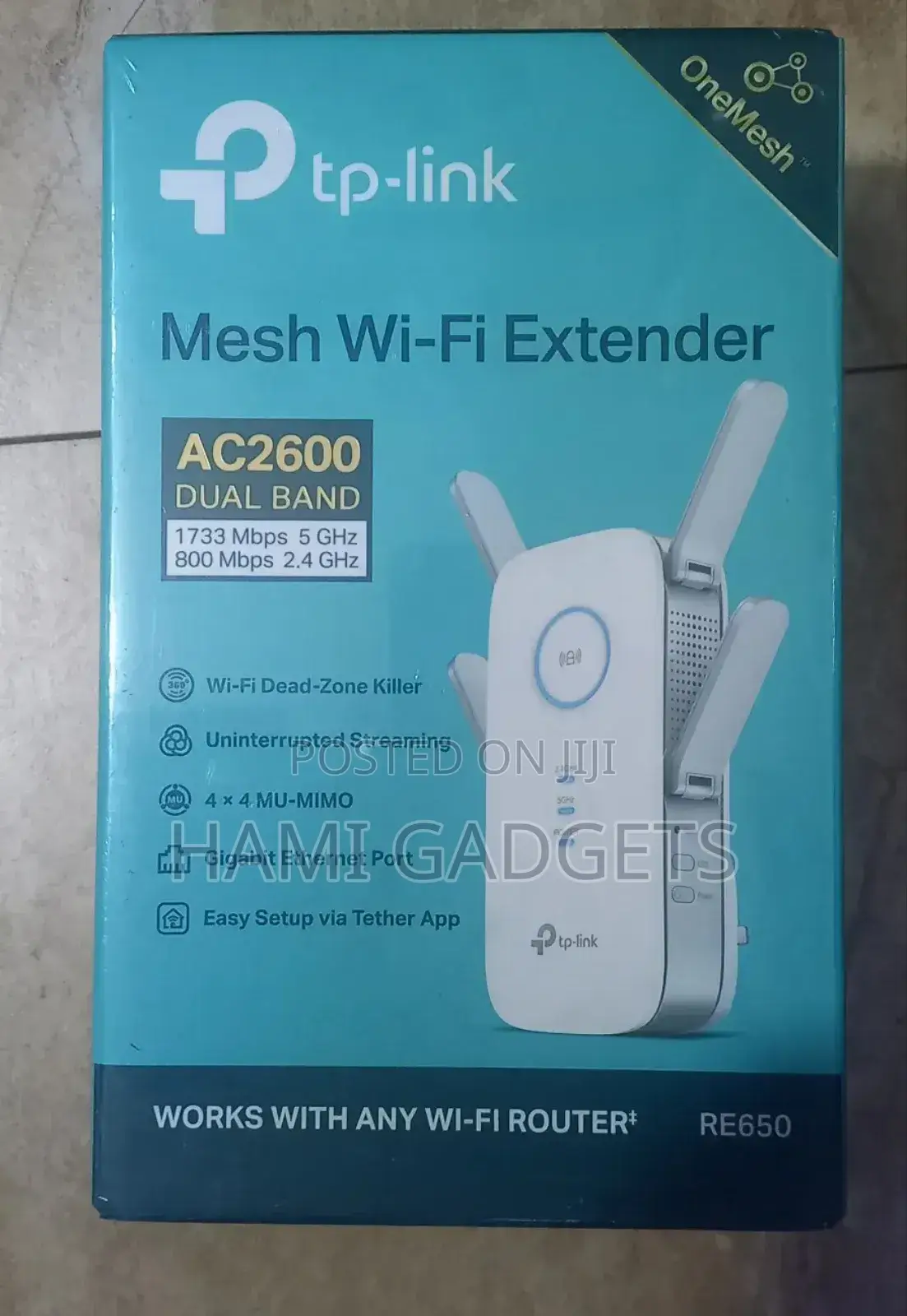 Tplink Mesh Wifi Extender AC2600 Daul Band RE650