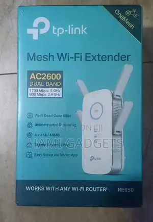 Tplink Mesh Wifi Extender AC2600 Daul Band RE650