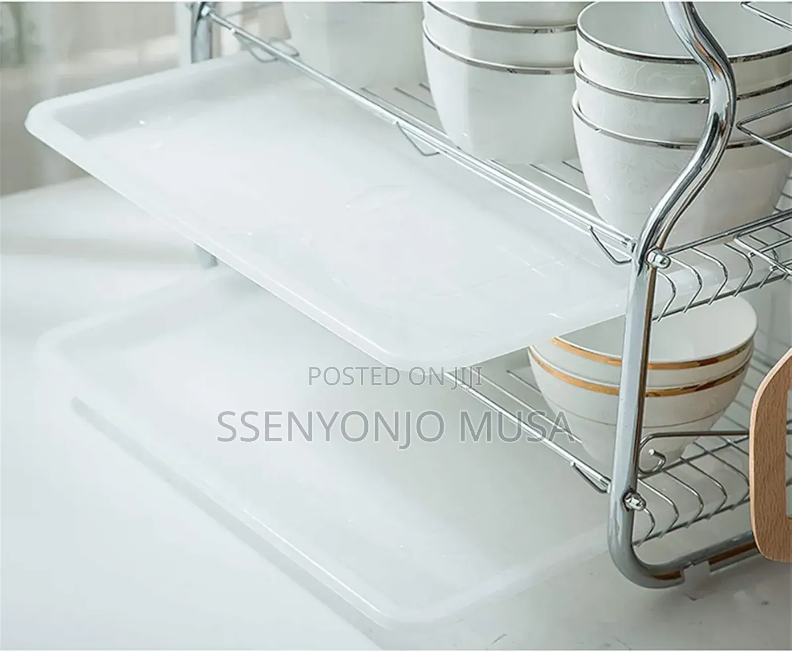 Wefun 3-Tier Dish Drainer | Dish Dryer for Plates, Cutlery.