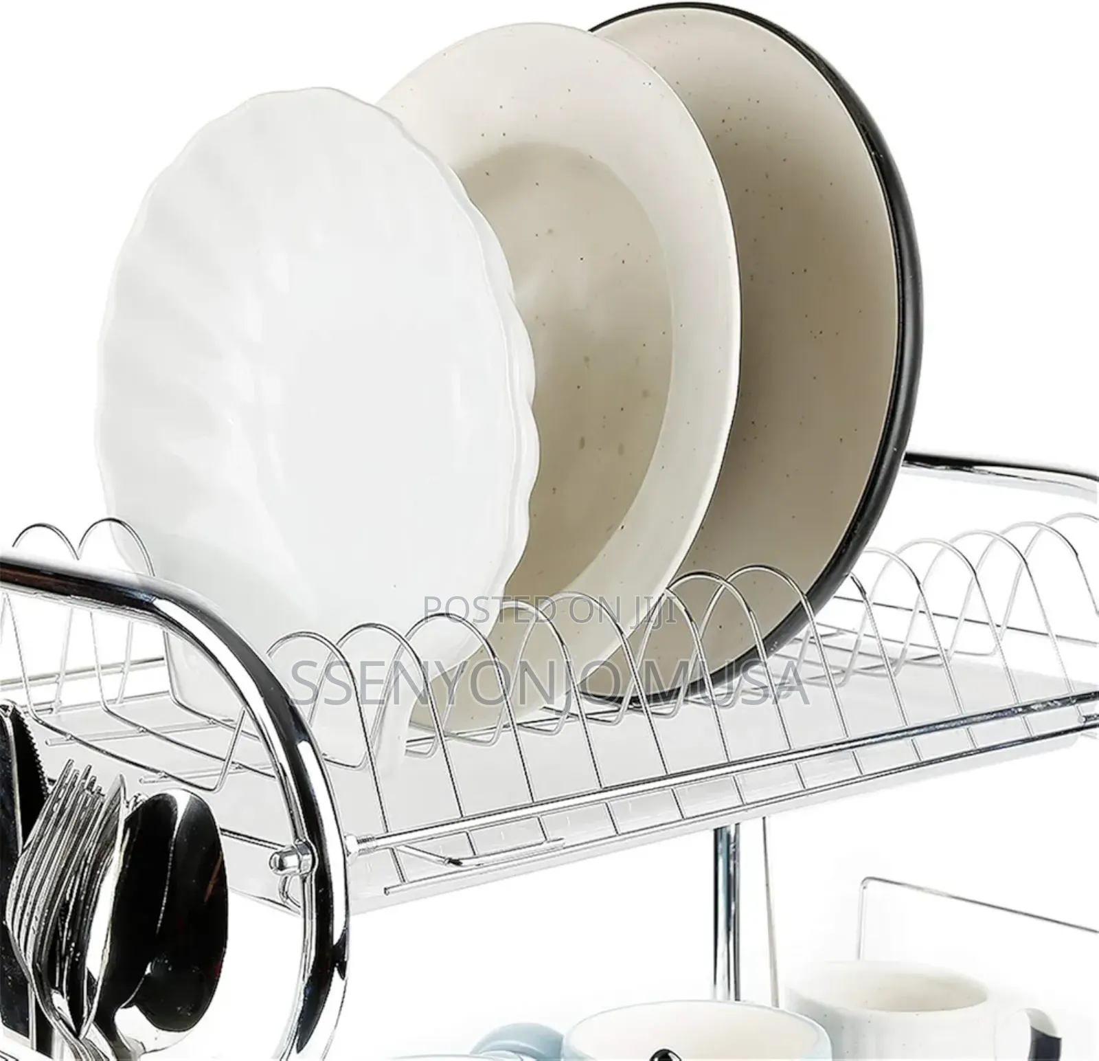 Wefun 3-Tier Dish Drainer | Dish Dryer for Plates, Cutlery.