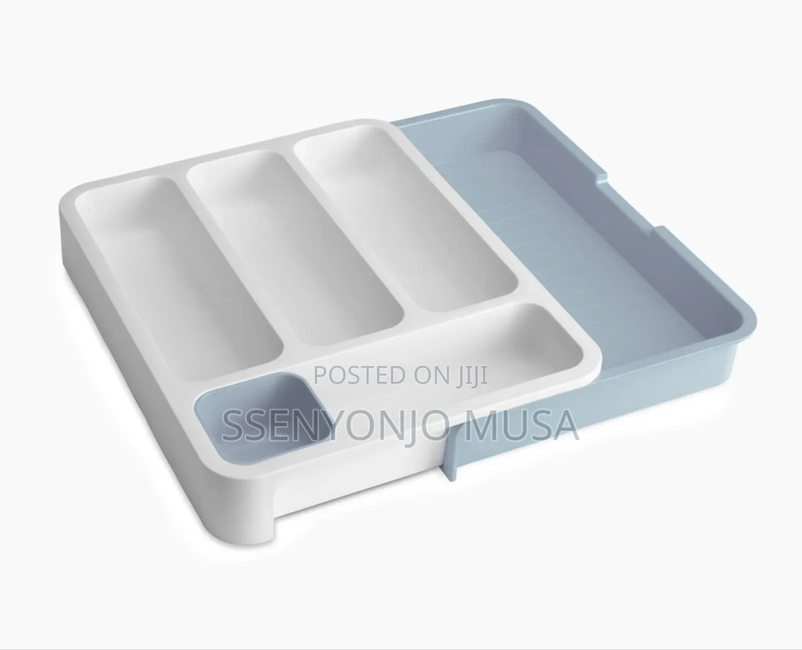 Expandable Cutlerytray Durable Drawer/Table Organizer,Green