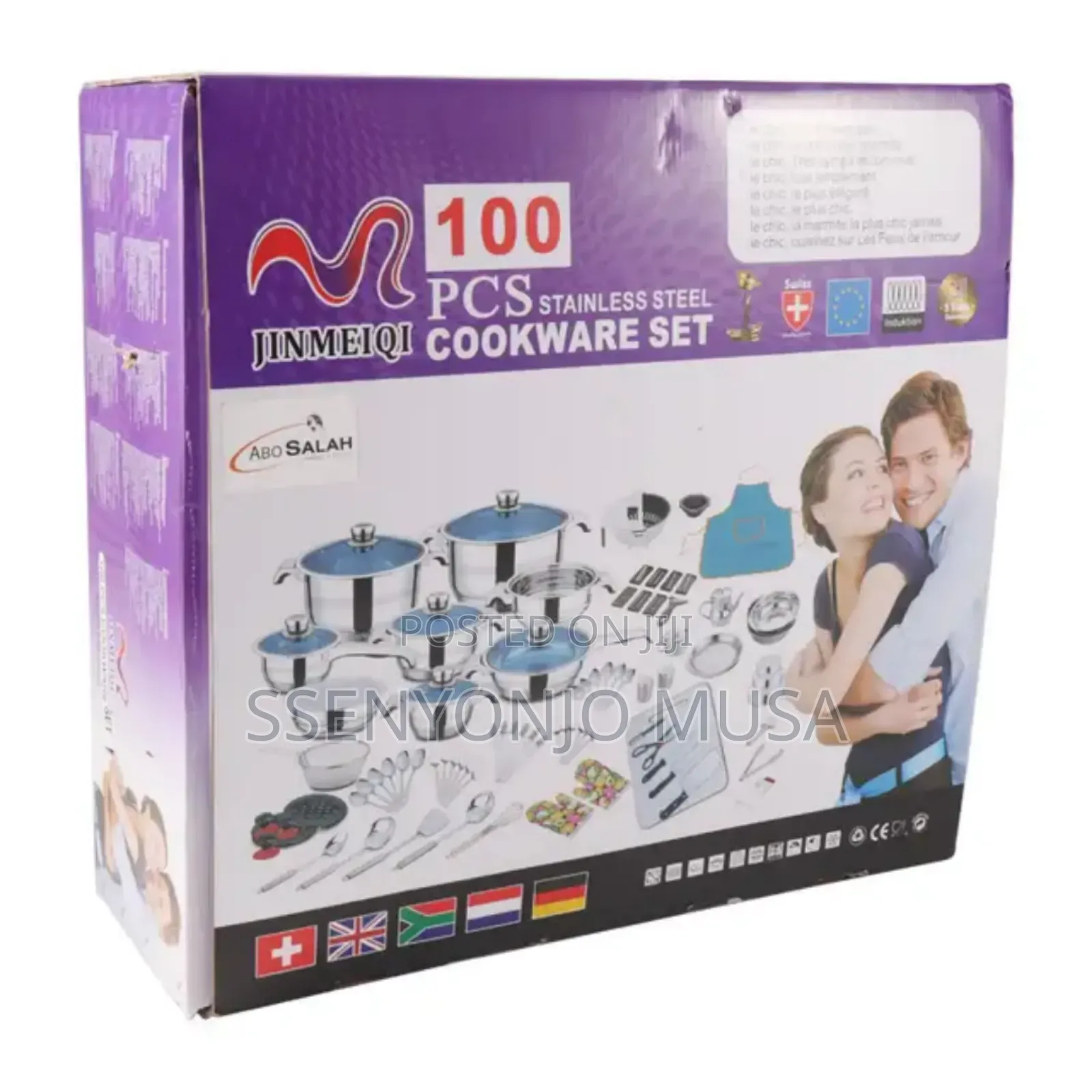 100pcs Stainless Steelcookware Set/Durable,Kitchenessentials