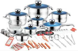 100pcs Stainless Steelcookware Set/Durable,Kitchenessentials